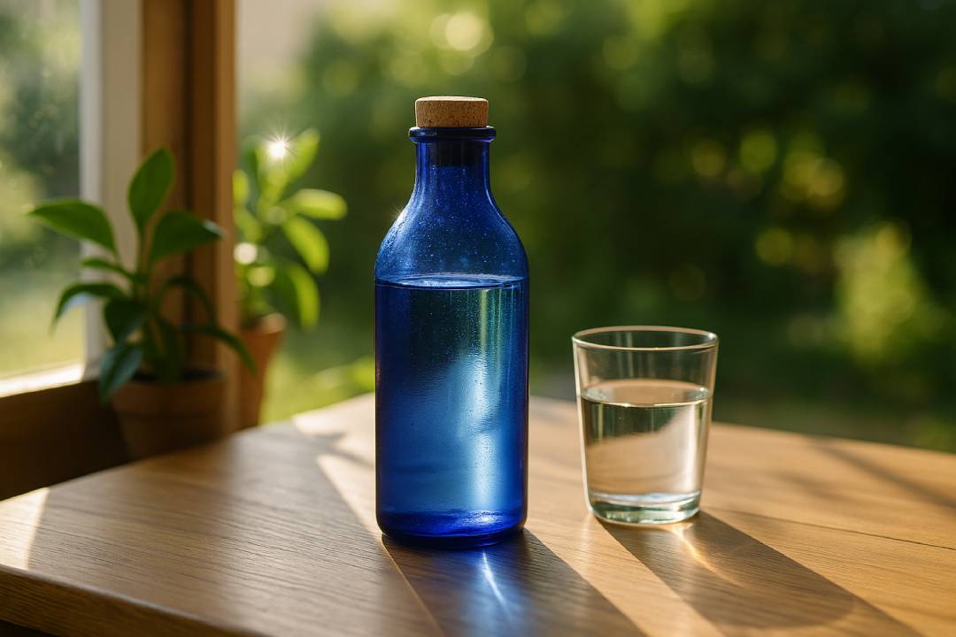 que es el agua solarizada azul y para qué sirve